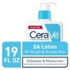 CeraVe SA Lotion for Rough & Bumpy Skin | Vitamin D, Hyaluronic Acid, Lactic Acid, Niacinamide & Salicylic Acid Lotion | Rough And Bumpy Skin Lotion |Gentle Exfoliating Body Lotion | 19 Ounce