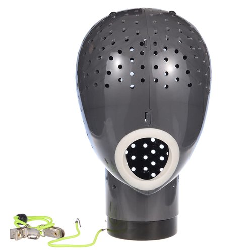 HOMEGOAL Hair Dryer Fresh Wig Head Dryer Wig Stand Wig Holder Mannequin Head, Drying Wig From Inside to Outside, Quickly, Easily, For Lace Wig Scalp Cap Net (Dark Grey)