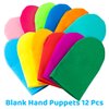 WATINC 12Pcs Hand Puppet Making Kit for Kids Art Craft Felt Sock Puppet Toys Creative DIY Make Your Own Puppets Pompoms Storytelling Role Play Party Supplies Christmas Gift for Girls Boys