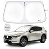 SHINEHOME Car Windshield Sun Shade Compatible with 2017 2018 2019 2020 2021 2022 2023 2024 Mazda CX-5 CX5 Accessories Foldable Sunshade Custom Windshield Sun Visor