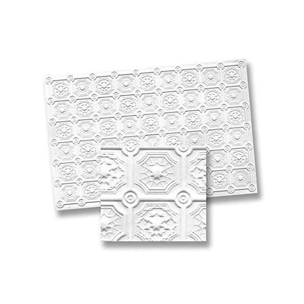Melody Jane Dollhouse Faux Tin Ceiling Miniature 1:12 Scale Foam Board 13 x 9 inches