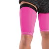 Zensah Thigh Compression Sleeve – Hamstring Support, Quad Wrap for Men and Women - Great for Running, Sports, Groin Pulls (Small, Neon Pink (2 Sleeves))