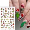 10 Sheets Christmas Cute Nail Stickers for Nail Art, Xmas Tree Snowflake Cute Cartoon Nail Decals Design Decoration 3D Self-Adhesive Christmas Nail Art Stickers for Women Winter Nail DIY Supplies
