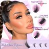 Fluffy Lash Clusters 10-20mm manga lashes 168 Pcs Spiky Lash Clusters C Curl Anime Individual Lashes Thin Band False Eyelashes DIY Cluster Eyelash Extensions at Home, by Anforlin