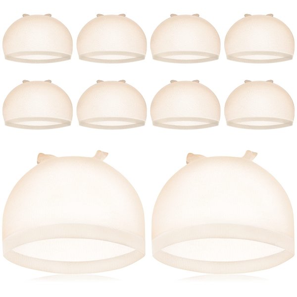 HD Wig Cap, IKOCO 8 Pcs Transparent Wig Cap for Lace Front Wig Thin Stocking Caps for Wigs Sheer Wig Cap for Women