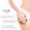 CSM Dry Body Brush - Natural Bristle Exfoliating Brush for Skin Renewal, Lymphatic Support and Circulation Boost - Sustainable Choice Dry Brushing Tool for Gentle Detox, Spa-Like Exfoliation