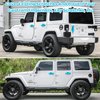 E-cowlboy Door Handle Cover Inserts+Tailgate Handle Cover+Recess Guard for 2007-2018 Jeep Wrangler JK JKU Sports Sahara Freedom Rubicon Unlimited Exterior Accessories (Light Blue 15PCS)