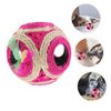 Kisangel Cat Toy Sisal Hole Interactive Grinding Toy for Cats and Kittens Chewing and Scratching for Indoor Play and Maintenance