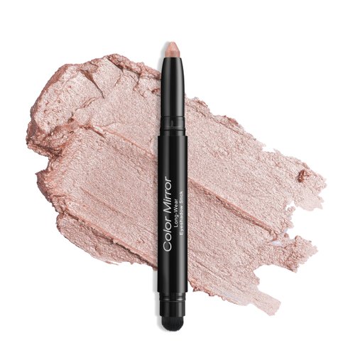 Color Mirror Longwear Cream Eye Shadow Sticks(05 Sunset Shimmer),Smudge-Proof, Waterproof Eyeshadow,Silky Formula Glitter With Makeup Brush,Pink Eye Shadow Stick
