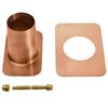 Monarch Rain Chains 20040 Pure Copper Brass Bolt Gutter Adapter for Rain Chain Installation, Standard