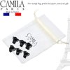 Camila Paris AD116/6 French Hair Clip for Women, Set of 6 Extra Small Girls Hair Claw Clips Jaw Fashion Durable Styling Hair Accessories for Women, Strong Hold No Slip Grip, Made in France