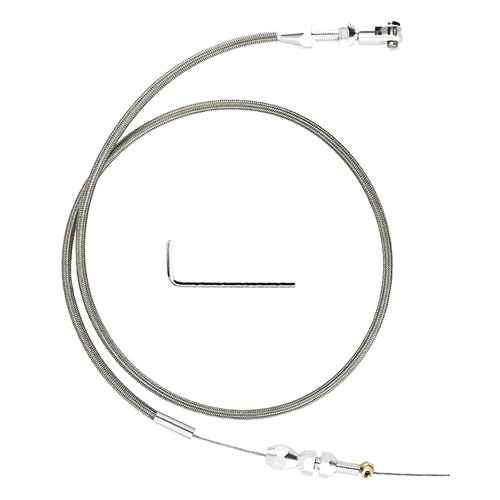 36" LS Throttle Cable Fits for Chevrolet/Chevy LS1 1997-2007 LS1 Engine 4.8L 5.3L 5.7L 6.0L LS Swap Fuel Line Kit Braided Throttle Cable Carburetor Accelerator Cable