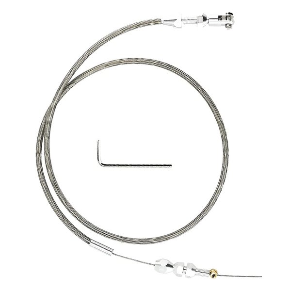 36" LS Throttle Cable Fits for Chevrolet/Chevy LS1 1997-2007 LS1 Engine 4.8L 5.3L 5.7L 6.0L LS Swap Fuel Line Kit Braided Throttle Cable Carburetor Accelerator Cable
