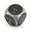 Kabinka Spinner Dice for 7 in 1 DND Dice Set, Unique Metal Dice for Dungeons and Dragons RPG Role Playing Gaming (Ancient Silver)