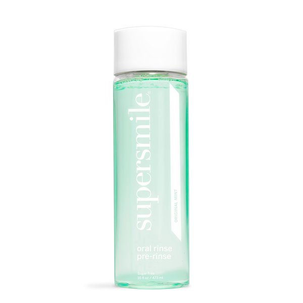 Supersmile Oral Rinse Mouthwash - Clinically Formulated Mint Flavored Sugar Free Dental Mouthwash - Fresh Breath - Anti-Germicidal - Alcohol-Free (16 Fl Oz)