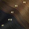 Full Shine 20 Inch Seamless Clip in Hair Extensions Human Hair Dark Brown Real Hair Clip in Extensions Straight Pu Weft Brazilian Clip in Hair Extensions 120 Grams 8Pcs