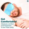 Boldhealth Polyester Eye Mask Cooling Gel With Beads For Dark Circles, Dry Eyes, Cooling Eyes, Redness, Eye Patches Eye Cooling Gel Pad Stretchable With Sleeping Mask Eye Relaxing For Women&Men -Blue