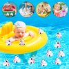 12pcs Cow Ducks, Mini Cow Rubber Ducks Novelty Funny Cow Print Duck Cowboy Duck Small Duckies Baby Bathtub Duck Toys for Baby Shower Party Favors Decoration Swimming Pool Supplies