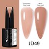 VENALISA 15ml Jelly Gel Nail Polish, Neutral Jelly Nude Pink Gel Polish Sheer Pink Translucent Color Soak Off UV LED Nail Gel Polish Nail Art Starter Manicure Salon DIY at Home, 0.53 OZ