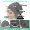 Body Wave Lace Front Wigs Human Hair 13x6 Lace Front Wigs Human Hair 200% Density 26 Inch 13x6 HD Lace Frontal Human Hair Wigs for Black Women With Baby Hair