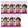 DONNA Left U-Part Wig Cap | Weaving Cap for Women | Black Bald Cap with Invisible Lace for Natural Wig Installation (7 PC)