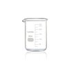 Labvida Upgrated 3 Size Low Form Beaker Set, 50ml 100ml 250ml, 3.3 Boro Glass Beakers with Printed Graduation, LVA017