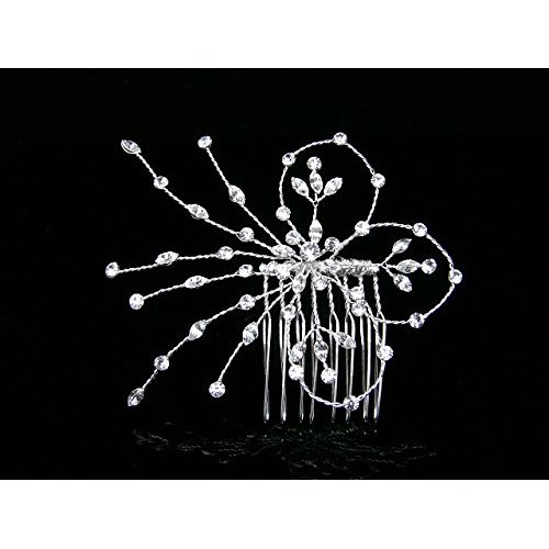 Handmade Bridal Wedding Rhinestone Crystal Tiara Comb WP01