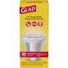 Glad Trash Bags, Small Garbage Bags - 4 Gallon White Trash Bag - 30 Count