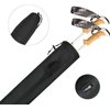 Cosmos Portable Trekking Poles Carrying Bag Tent Poles Bag Replacement Storage Bag Pouch for Walking Stick Trekking Hiking Poles, 27.5 Inches Length, Black