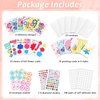 24 Sets Mother's Day Flower Craft Kit for Kids DIY Flower Card Making Kit 3D Mother's Day Flower Greeting Card for Kids Happy Mother's Day Card Making Set Lovely Gift for Mom Home School Activities