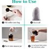 Yzurbu 100pcs Cold Brew Coffee Bags, 6'' x 8'' No Mess Disposable Filter Bag with Drawstring for Coffee Grounds & Ice Tea