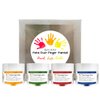 Bakell Edible Finger Paint for Kids & Babies (4 Gram, 4x Jars) - Primary Color Combo Pack: Red, Blue, Green & Yellow