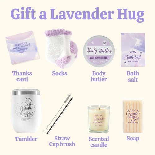 Self Care Gifts for Women BODY & EARTH Womens Christmas Gifts, Self Care Gifts, Birthday Gifts for Women 6pcs Self Care Gift Basket, Spa Gifts for Women, Christmas Gifts for Women 2024