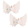 2 Pcs Hair Clips Girls Hair Clips Hair Bows PU Leather Alligator Clips for Toddler Girls Kids