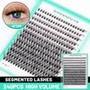 Bodermincer 10D 20D 240pcs Cluster Eyelash Extensions 8-9-10-11-12mm Mixed/ 10-11-12-13-14mm Mixed/12-13-14-15-16mm Mixed Eyelash Clusters Lash Extension Individual Lashes for Self Application