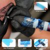 Dragoart 200Pcs Tattoo Machine Covers, PMU Machine Covers Tattoo Supplies PMU Supplies Disposable Clear Plastic Tattoo Gun Wrap Tattoo Pen Covers Tattoo Grip Wrap Sleeves(Blue 2.09 inch x 6.45 inch)