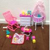 Gloria Dollhouse Furniture - Baby Home Nursery Playset