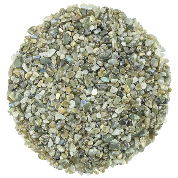 ZHIYUXI Labradorite 1lb Crystal Chips Bulk Fish Tank Decorations Aquarium Rocks Gravel Vase Filler Stones Crystals for Candle Making Witch Kit Gravel for Plants Quartz Sand Gemstone Terrarium Supplies