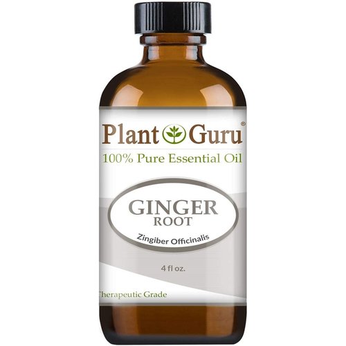 Fresh Ginger (Root) Essential Oil 4 oz 100% Pure Undiluted Therapeutic Grade for Skin, Body and Hair Growth. Perfect for DYI Soap Making and Aromatherapy Diffuser.