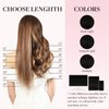 MAXITA I Tip Hair Extensions Human Hair,50g/50s Dark Brown 20 InchItip Human Hair Extensions Comfortable Wear, Invisible & Natural Cold Fusion, 100% Remy Human Hair Itip Keratin Hair Extensions