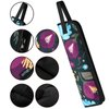 Beautyflier Universal Curling Iron Travel Bag, Canvas Heat-Resistant Curling & Flat Iron Holder Tote Bag, Hot Curling Iron Holder for Hair Tools Travel Case or Daily Use (Color Flower)