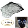 KKTech Pack of 15pcs Hair Nets Invisible Elastic Edge Mesh Hairnet 50cm(15pcs) (Black)