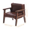 Abaodam Dollhouse Sofa Armchair Upholstered Model Toy 1 12 Scale Miniature Living Room Furniture Chair Miniature Furniture Dollhouse Vintage Armchairs Mini Leather Sofa Chairs Single Sofa