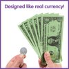 LEARNING ADVANTAGE Play Money Set - Bills & Coins - 100 Bills - 94 Coins - Pretend Money Designed Like Real Currency - Count Change with Toy Money