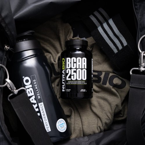 NutraBio – BCAA 2500 – Branched Chain Amino Acids – Support New Muscle Growth and Prevent Muscle Breakdown – 250 Capsules