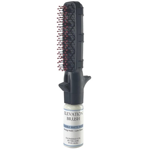 Hair Styling Brush with Built In Product Dispenser (Flexible Matte Paste)