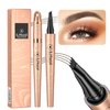 2024 New Magic Eyebrow Pencil: 3D Waterproof Eyebrow Pen for Long-Lasting Wear, Delicate Microblading Eyebrow Pencil for Fine, Natural Strokes (Light coffee)