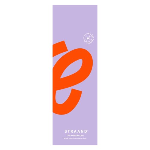 Straand Detangler Hair Comb - Wide Tooth Styling Comb & Detangling Comb - Made with Plant-Based Cellulose Acetate and Suitable for Straight, Wavy or Curly Hair Types