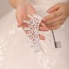 JWICOS Silver Tiara Crown with Comb for Women Elegant Crystal Tiara for Brides Wedding Crown Headband for Pageant Prom Birthday Party