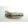 Generic Chunky silver metal native looking alligator hair clip barrette